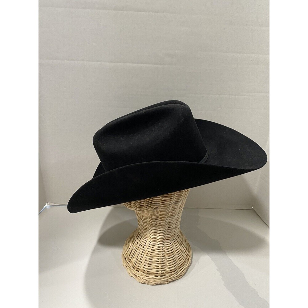 Larry Mahan’s Hat Collection El Vaquerito XXX Black Cowboy Hat Size 6 3/4 - Picture 3 of 8